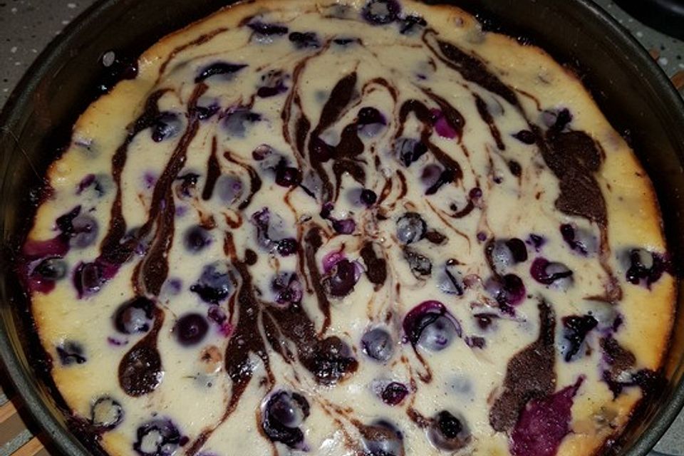 Blaubeer - Käsekuchen - Brownies