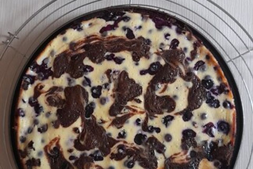 Blaubeer - Käsekuchen - Brownies