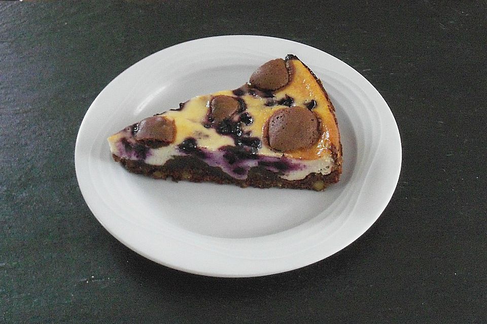 Blaubeer - Käsekuchen - Brownies