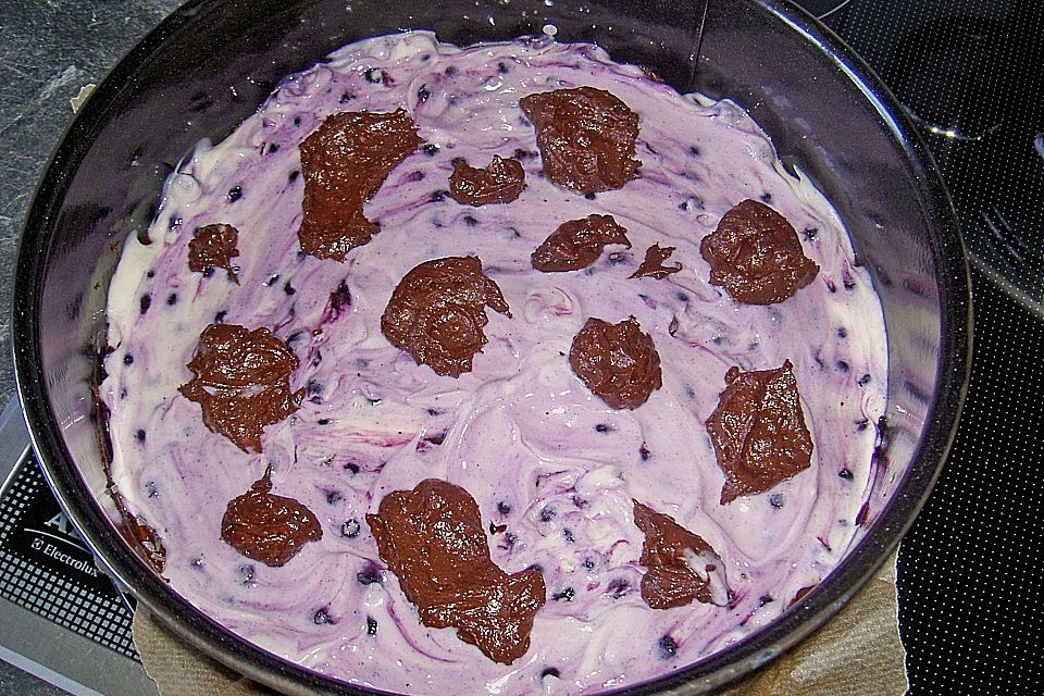 Blaubeer - Käsekuchen - Brownies