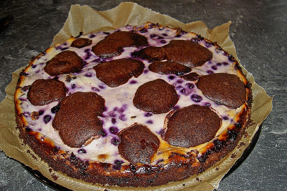 Blaubeer - Käsekuchen - Brownies