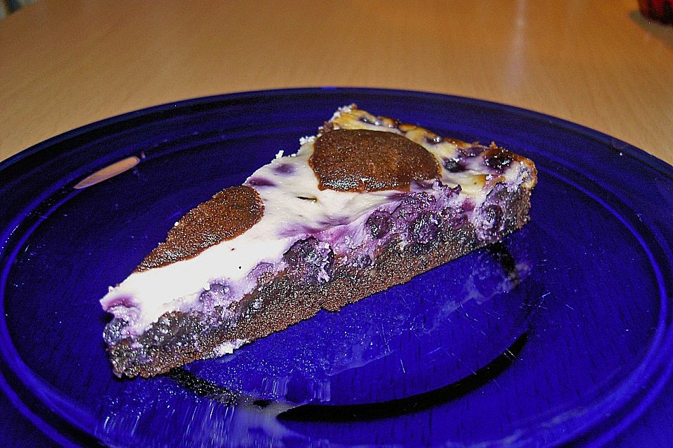 Blaubeer - Käsekuchen - Brownies