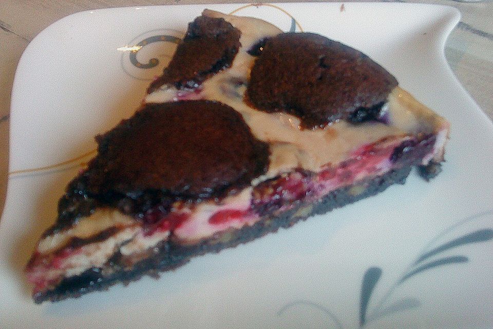 Blaubeer - Käsekuchen - Brownies