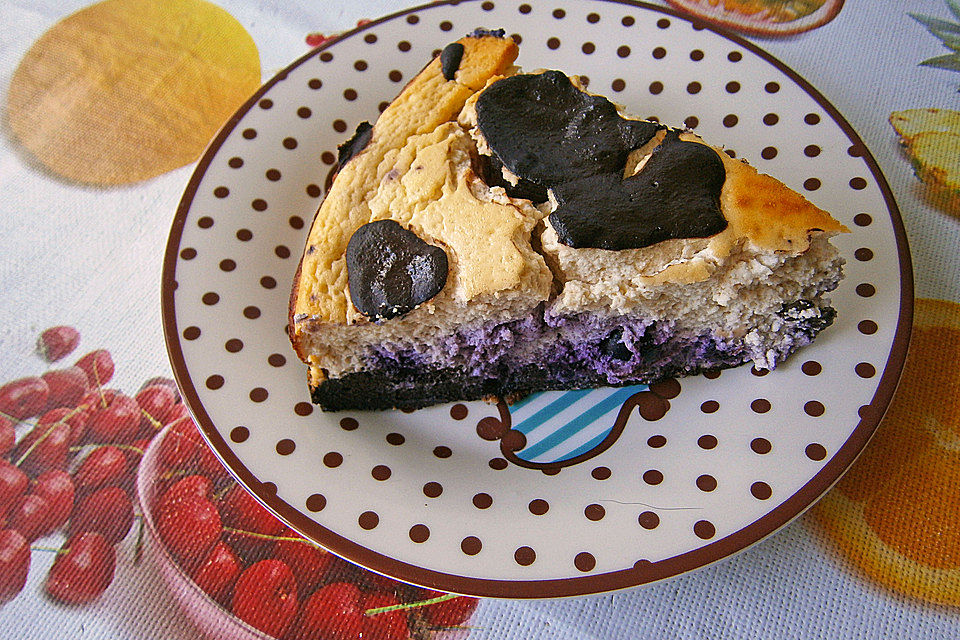 Blaubeer - Käsekuchen - Brownies