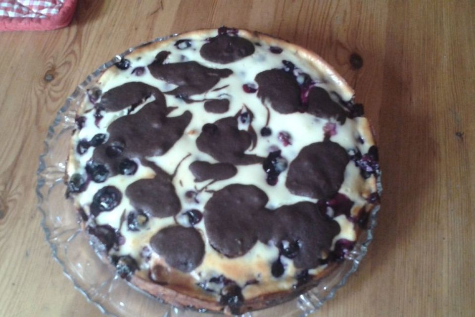 Blaubeer - Käsekuchen - Brownies