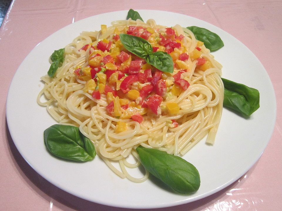 Spaghetti mit Paprika von Fannylein | Chefkoch