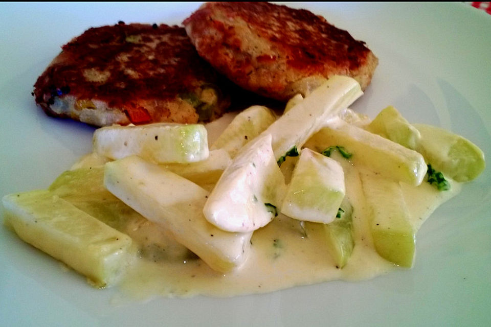 Kohlrabigemüse mit Senfsauce