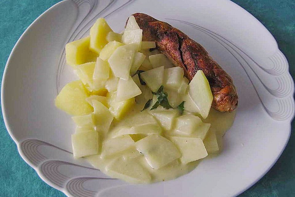 Kohlrabigemüse mit Senfsauce