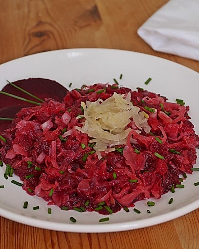 Sauerkrautsalat mit Rote Bete