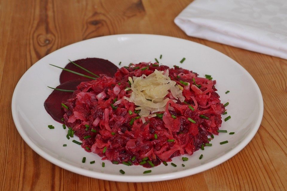 Sauerkrautsalat mit Rote Bete