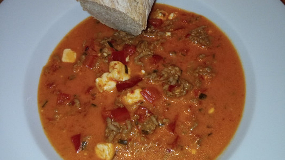 Pikante Paprika-Käsesuppe von Sivi
