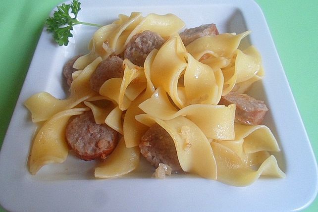 Nudeln mit Bratwurst von spl1fter| Chefkoch