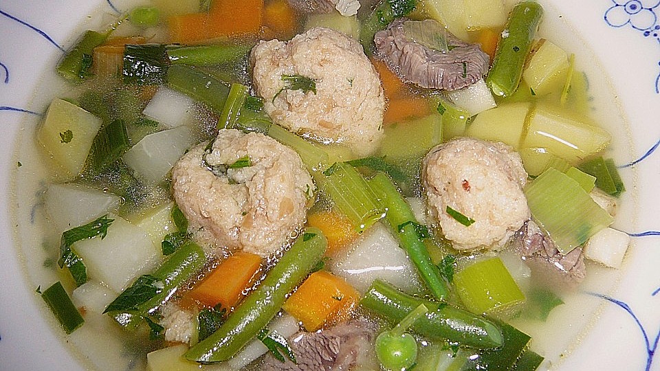 Gemusesuppe Mit Klossen Leipzig Chefkoch