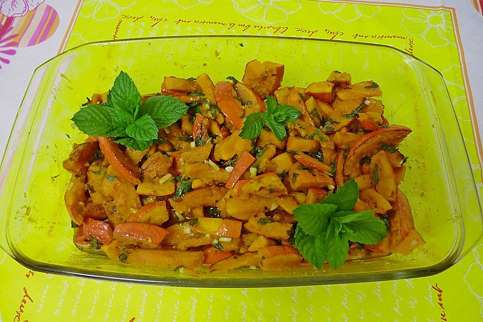 Kürbis-Minz-Salat