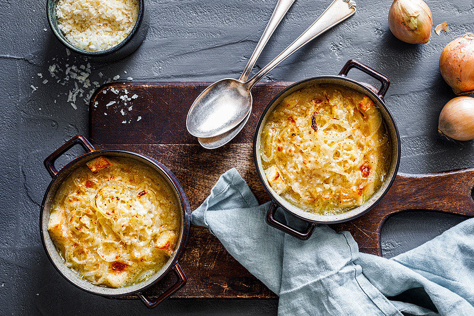 Zwiebelsuppe, französische Art