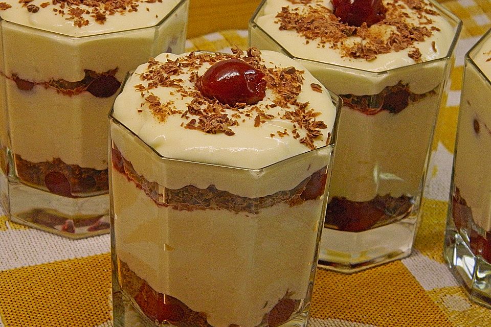 Schwarzwälderkirschpudding