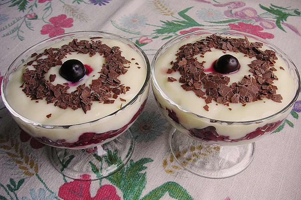 Schwarzwälderkirschpudding