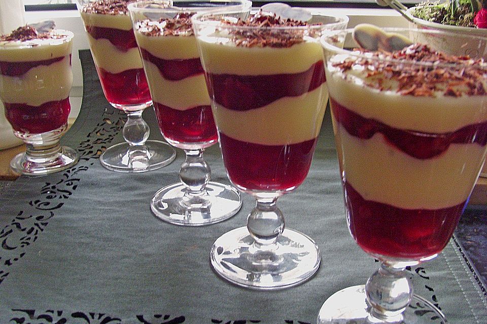 Schwarzwälderkirschpudding