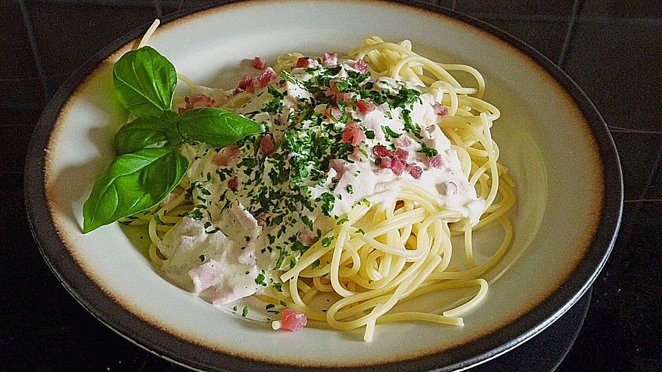 1 A Nudeln Mit Schinken Sahne Sauce Von Rakete1502 Chefkoch