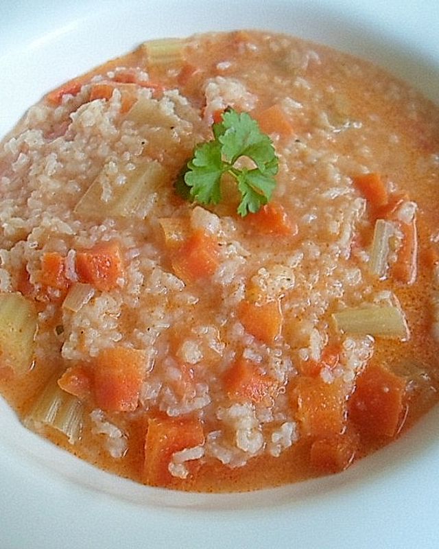 Tomaten - Reis - Cremesuppe