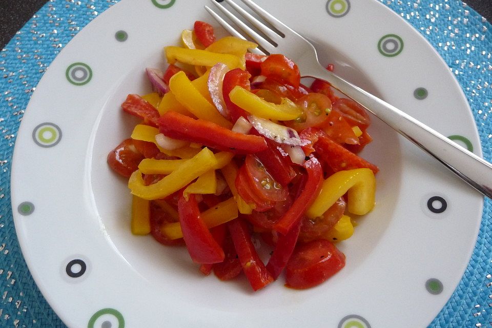 Tomaten - Paprika - Salat