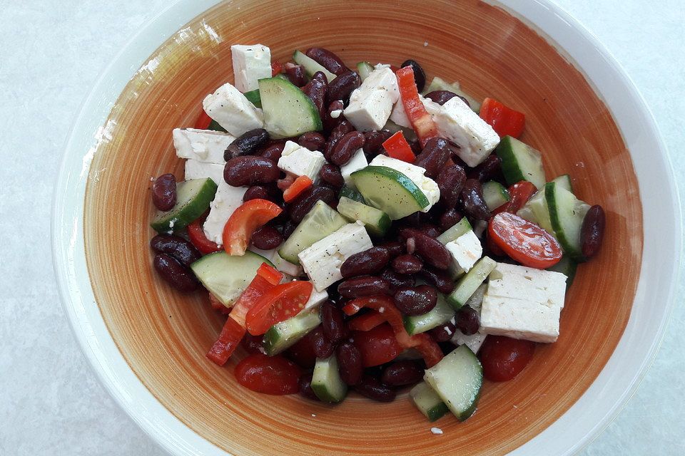 Kidneybohnen - Feta - Salat