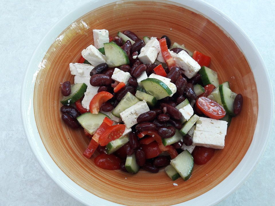 Kidneybohnen - Feta - Salat von Veggi89| Chefkoch