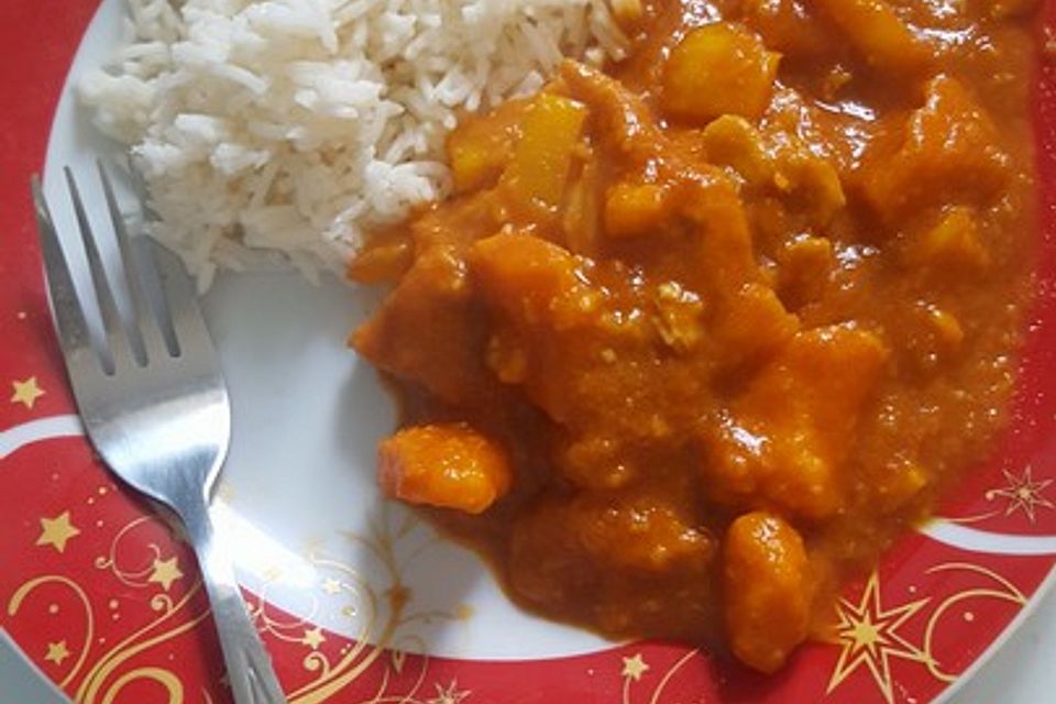 Hähnchencurry mit Süßkartoffeln