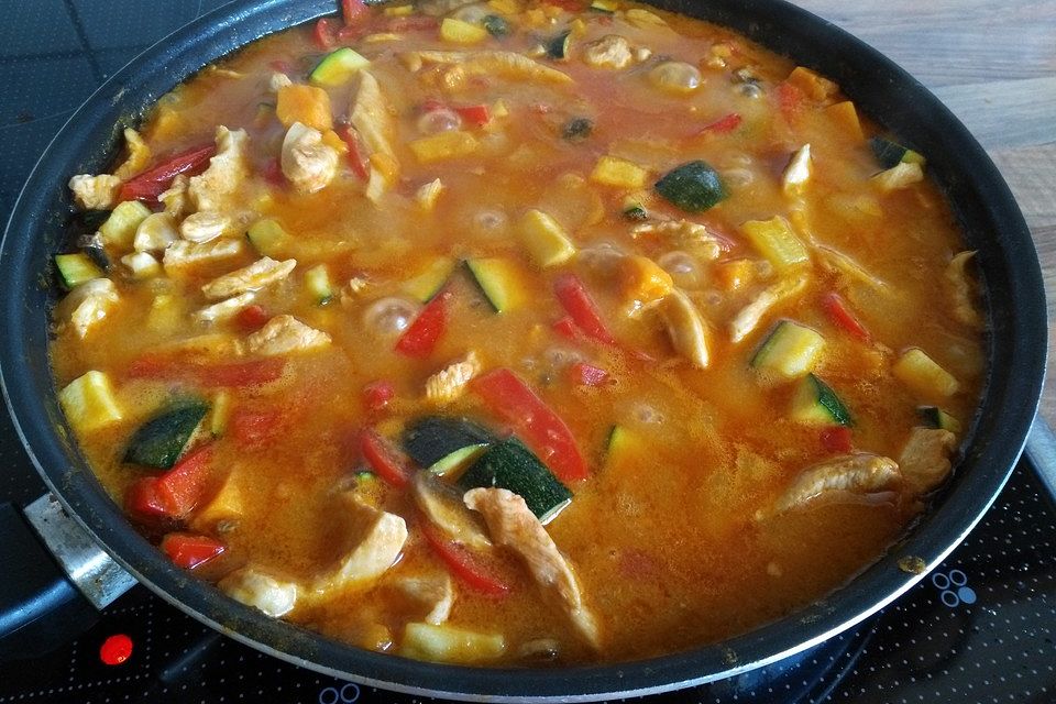 Hähnchencurry mit Süßkartoffeln