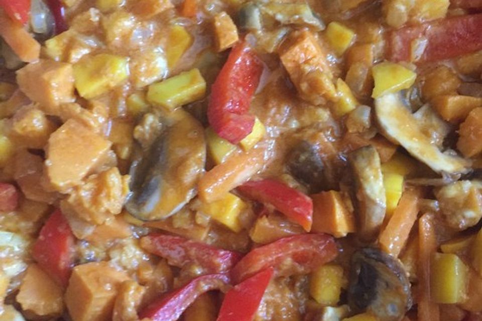 Hähnchencurry mit Süßkartoffeln