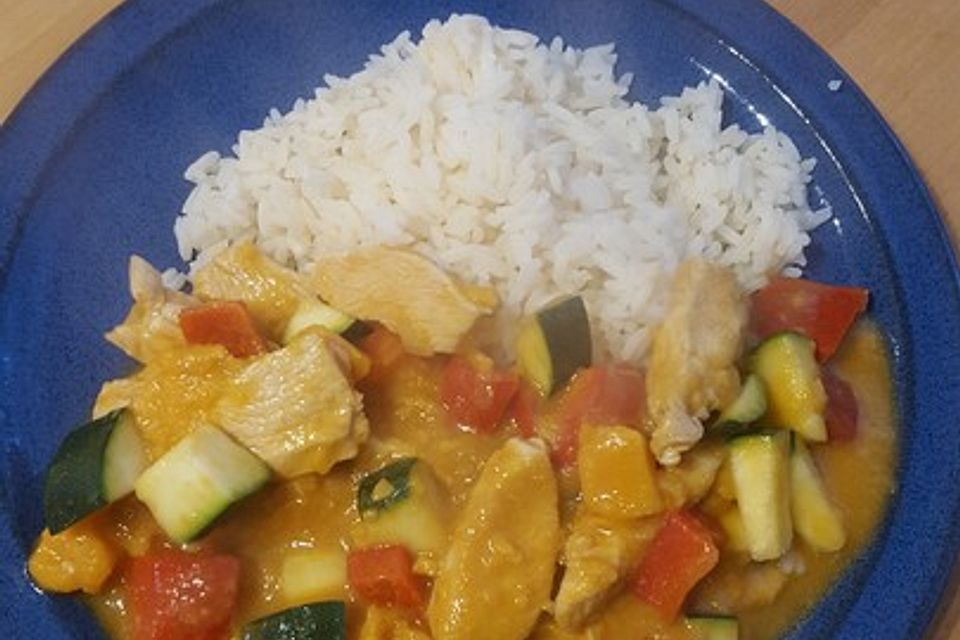 Hähnchencurry mit Süßkartoffeln