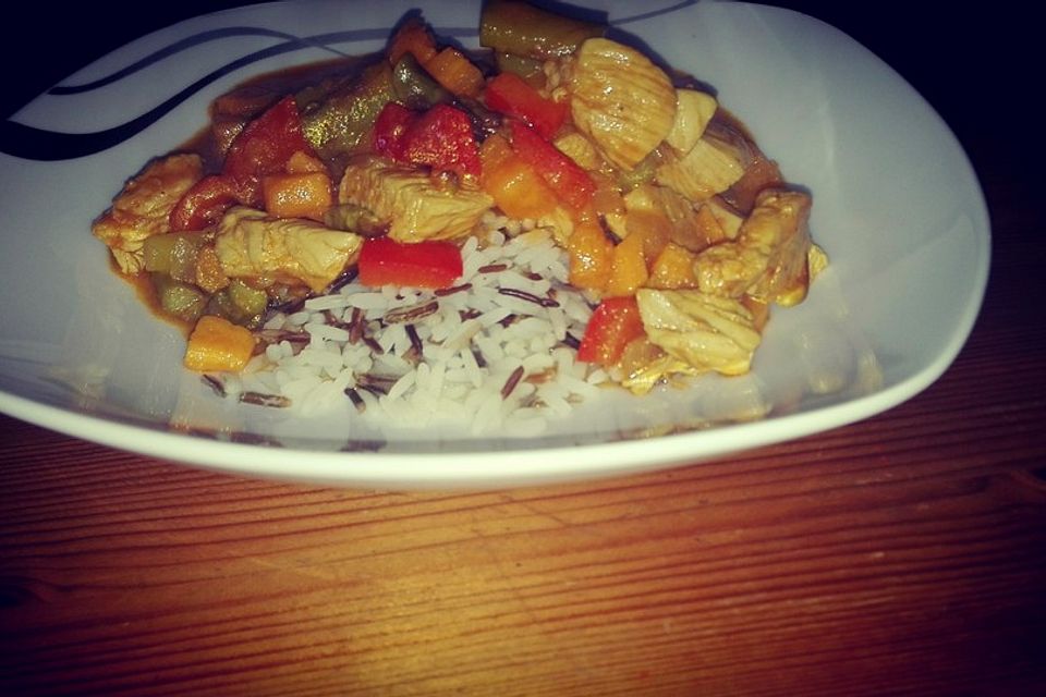 Hähnchencurry mit Süßkartoffeln