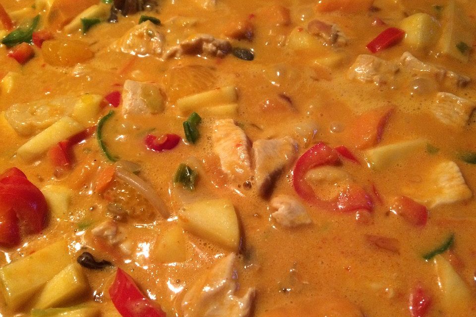 Hähnchencurry mit Süßkartoffeln