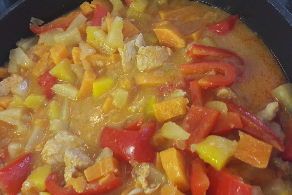 Hähnchencurry mit Süßkartoffeln