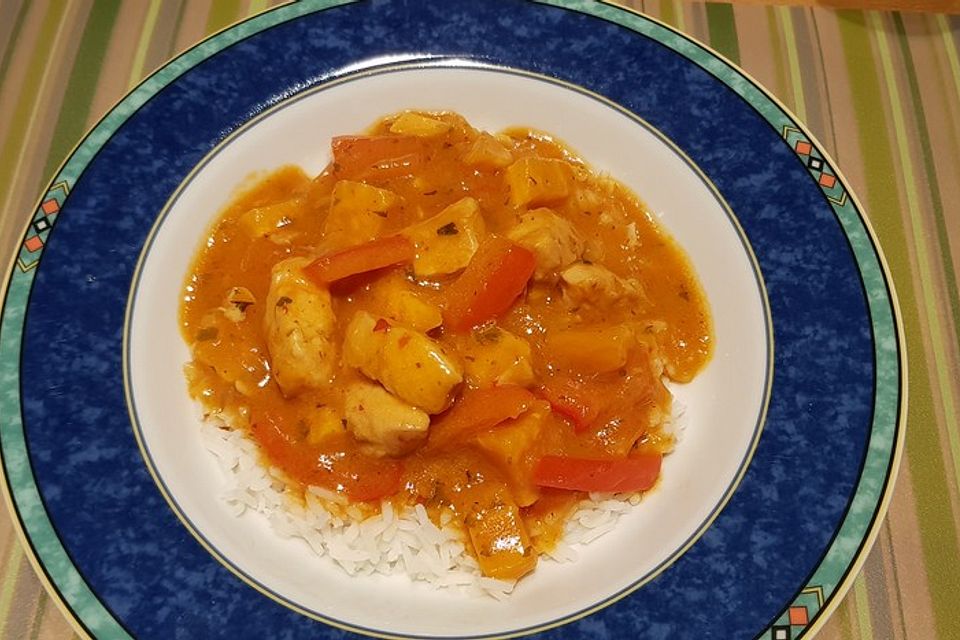 Hähnchencurry mit Süßkartoffeln