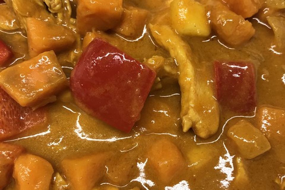 Hähnchencurry mit Süßkartoffeln