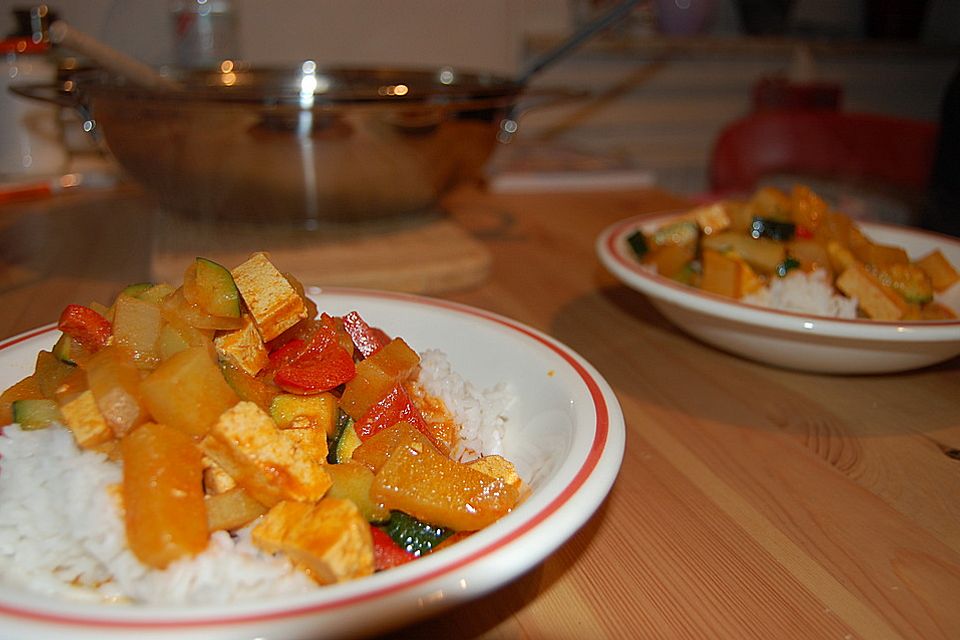 Hähnchencurry mit Süßkartoffeln