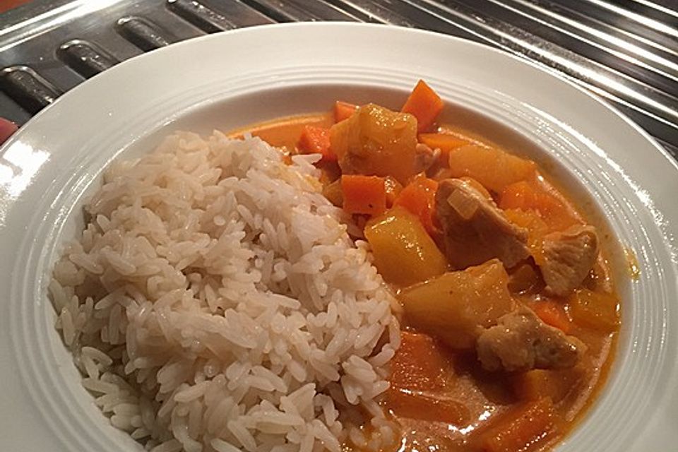 Hähnchencurry mit Süßkartoffeln