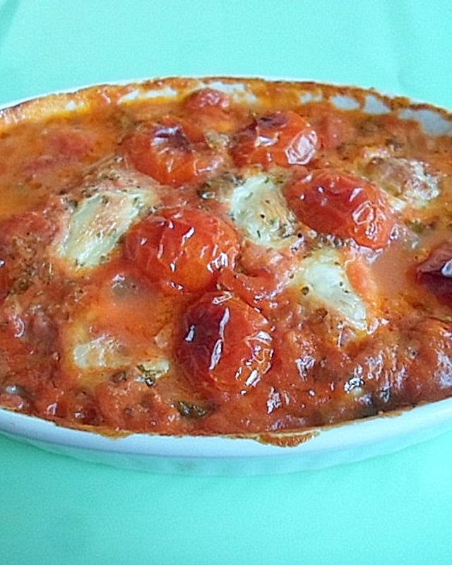 Tomaten - Schnitzel - Auflauf