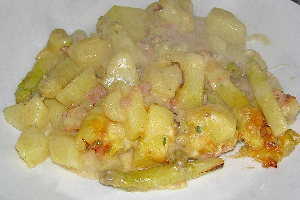 Spargel - Kartoffel - Gratin