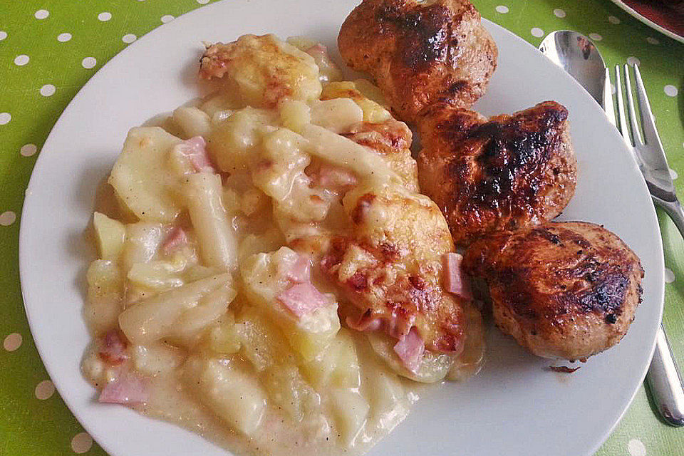 Spargel - Kartoffel - Gratin