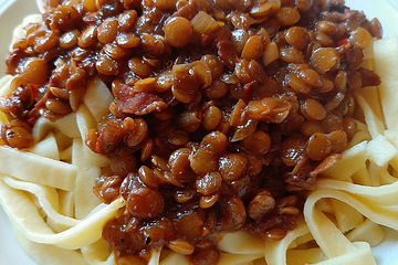 Balsamicolinsen Mit Speck Von Khauwagiya Chefkoch 