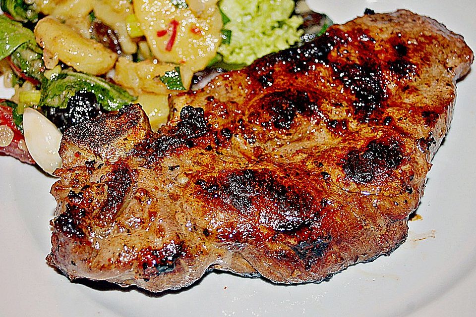 Marinierte Nackensteaks spezial Marinierte Nackensteaks spezial