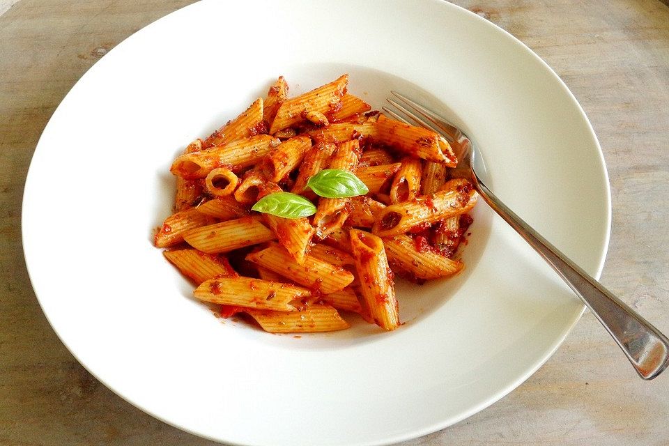 Aglio e olio mit Tomate