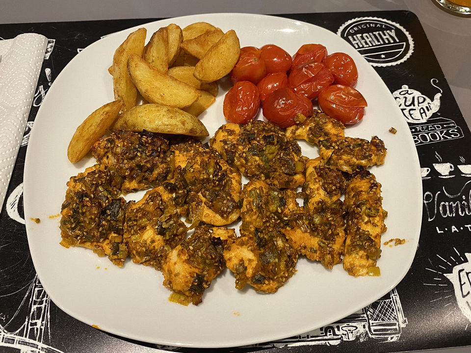 Hähnchenbrust mit Sesam vom Blech von Elne| Chefkoch