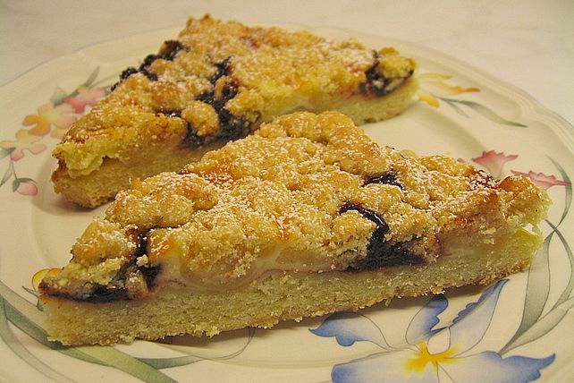 Streuselecken mit Pflaumenmus und Creme fraiche von cookeandbake| Chefkoch Streuselecken mit Pflaumenmus und Creme fraiche von cookeandbake| Chefkoch