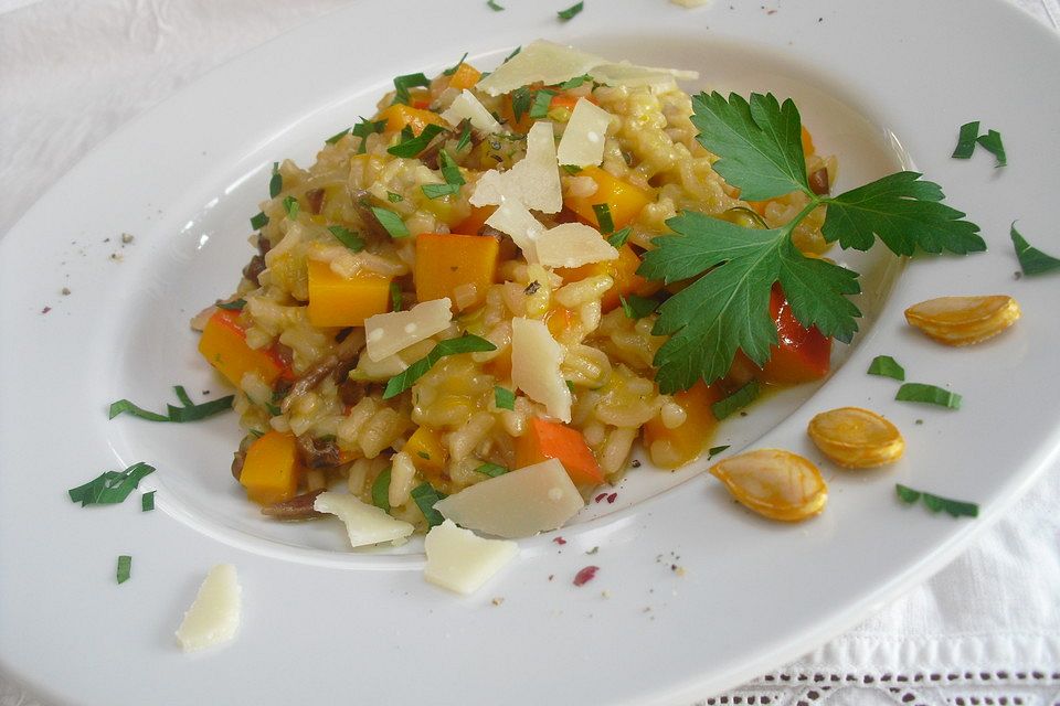 Kürbis - Steinpilz - Risotto