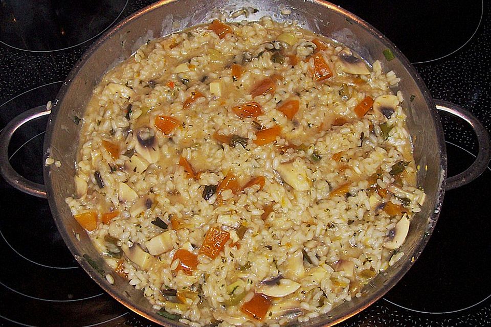 Kürbis - Steinpilz - Risotto