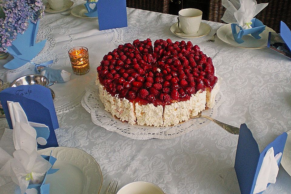 Himbeertorte mit Joghurt