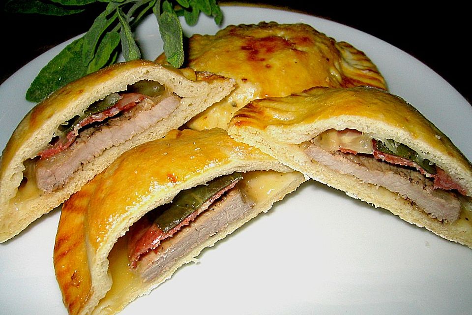 Saltimbocca in Teigtäschchen